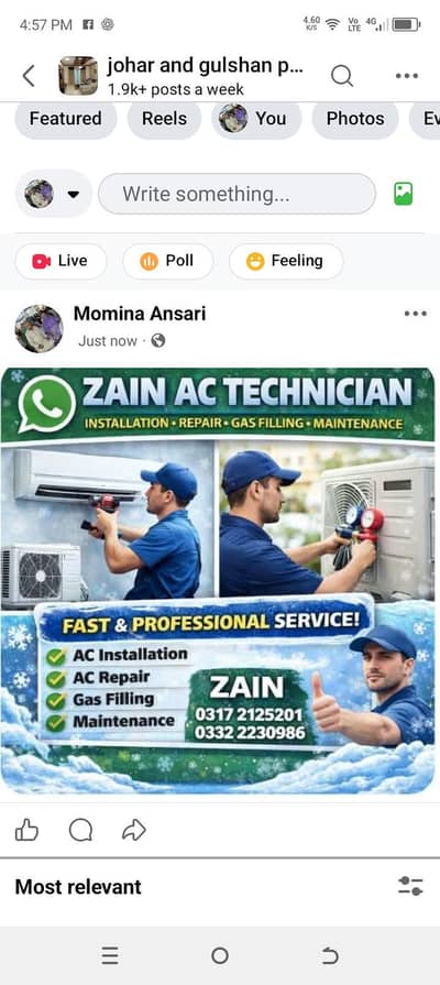 Zain Ac installation