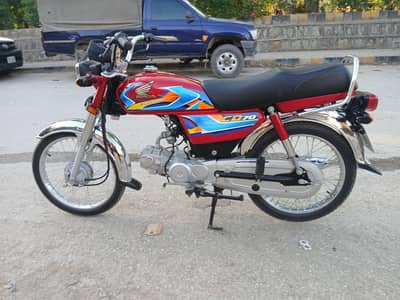 Honda Cd 70 26 sticker in showroom Condition