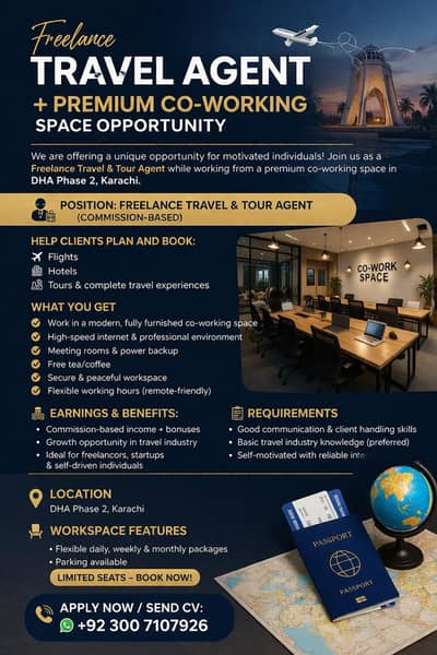 Freelancer Travel Agent Required On Commission based || Jobs