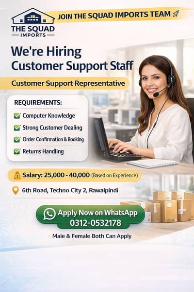 We are hiring An individual Lady for Call confirmation of online order