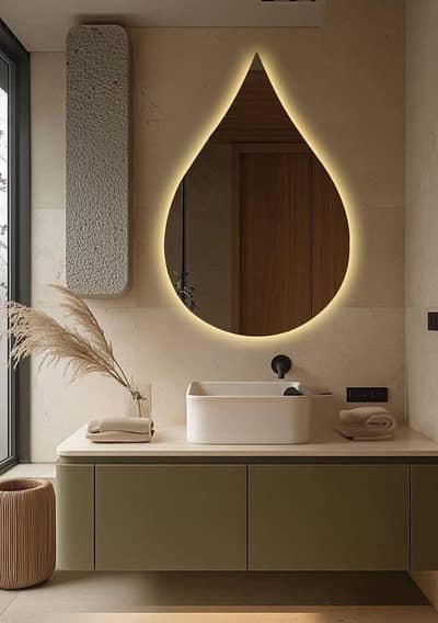 glass LED mirror