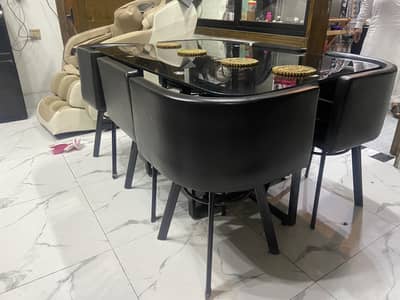 Dinning Table 6 Chairs and center table