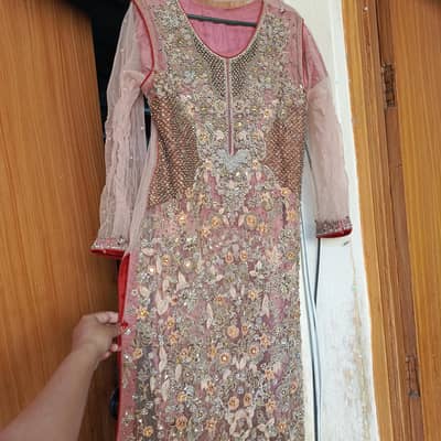 Heavy work wedding dress