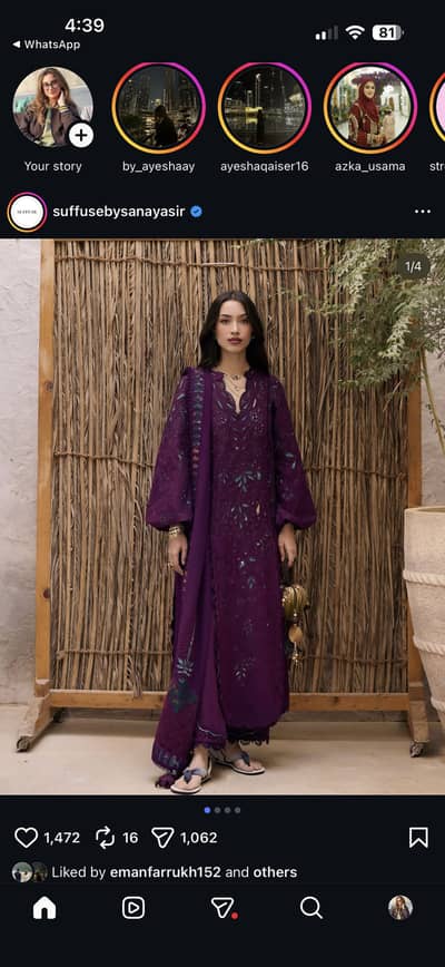 Suffuse untouched 10/10 condition latest casual eid pret