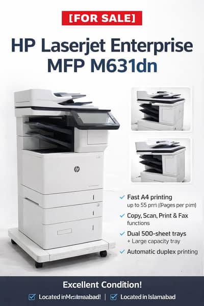 HP laser jet Enterprise MFP heavy-duty