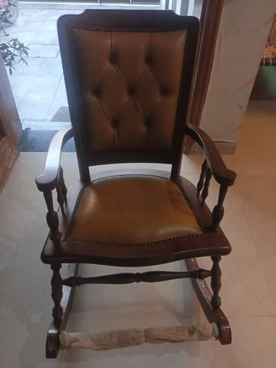 premium & luxury wooden rocking chair made from mohkam furnishers
