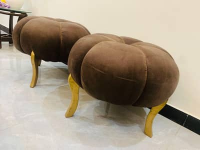Round Pouffee's stools