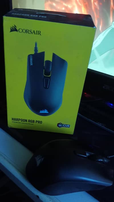 (Free Mousepad) Corsair Harpoon PRO RGB Gaming Mouse w/ Dot Skates