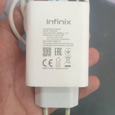 Original Infinix 33W Charger With Cable