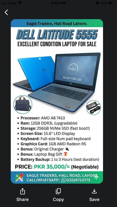 Dell latitude 5555 laptop