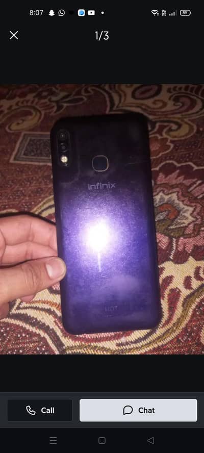 Infinix hot 8 lite pearl color