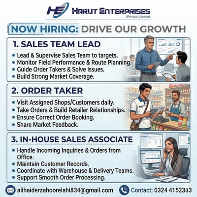 Sales Team Lead / Order Takers / In-HouseSales Associate / Sales Jobs