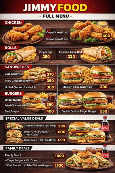 fast food item sale
