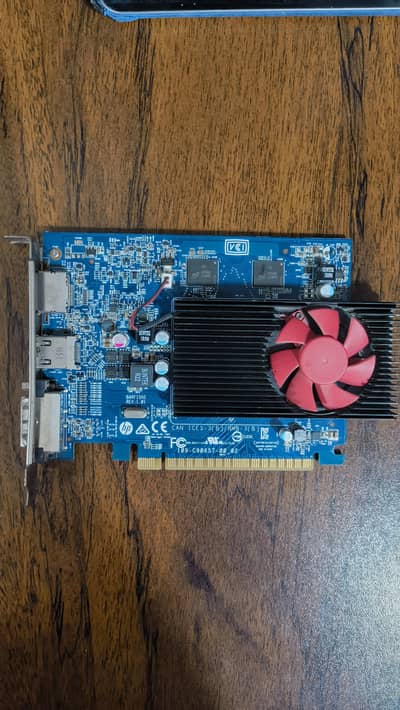 2GB HP GPU – DisplayPort + HDMI + VGA – Budget / Office Gaming Card