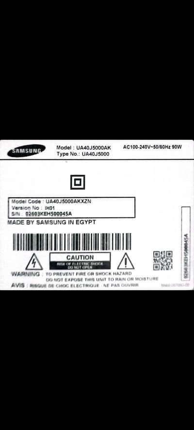 original samsung led  40"