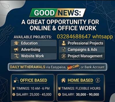 Typing job/Assignments job/ Online job/ part time/ home job/Data entry