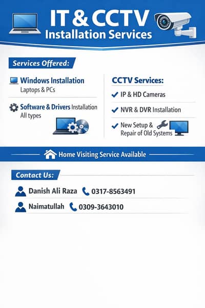 IT & CCTV Installation Services