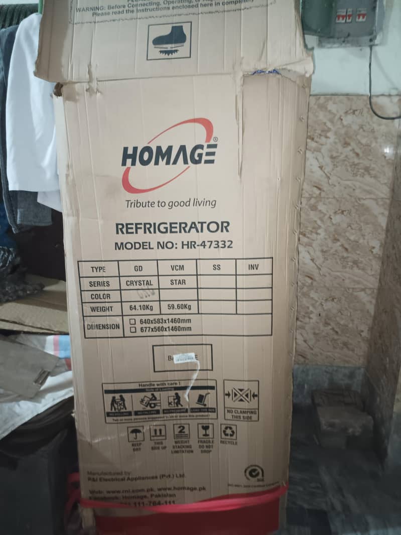 Brand New box pack homage fridge medium size 3