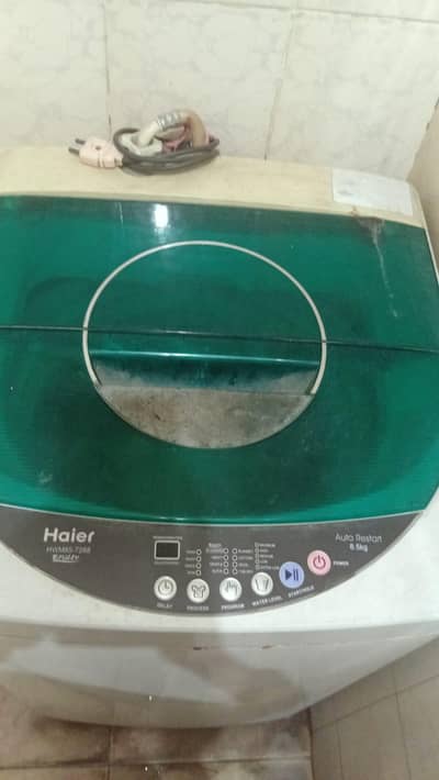 Haier automatic washing mashine kit thik ha water ka issue ha