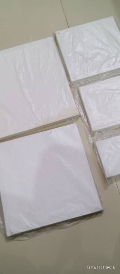 New Set of 5 canvas 4 inch to 12inch