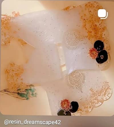 resin art rehal and Quran box