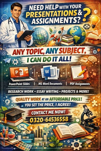Professional assignment and presentation services