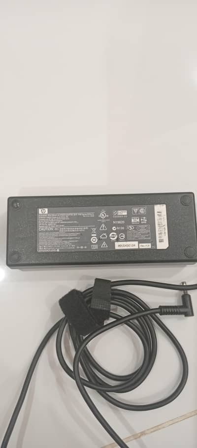 120W Original HP Laptop Battery Charger Blue Pin