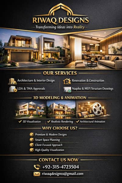 Luxury Architect & Interior Design | 3D Experts| Construction.