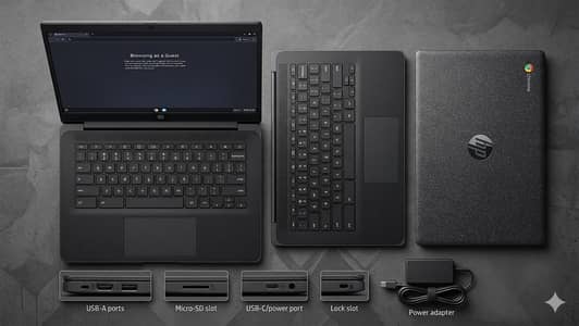 HP CHROMEBOOK 14 G7 | 4GB AND 64GB STOREAGE 14 INCH 2031 UPDATES