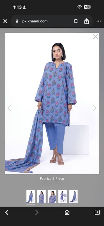 Khaadi 3 piece lawn stitch suits