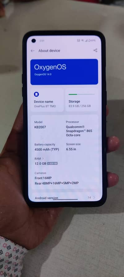 ONEPLUS 8t 12GB 256GB