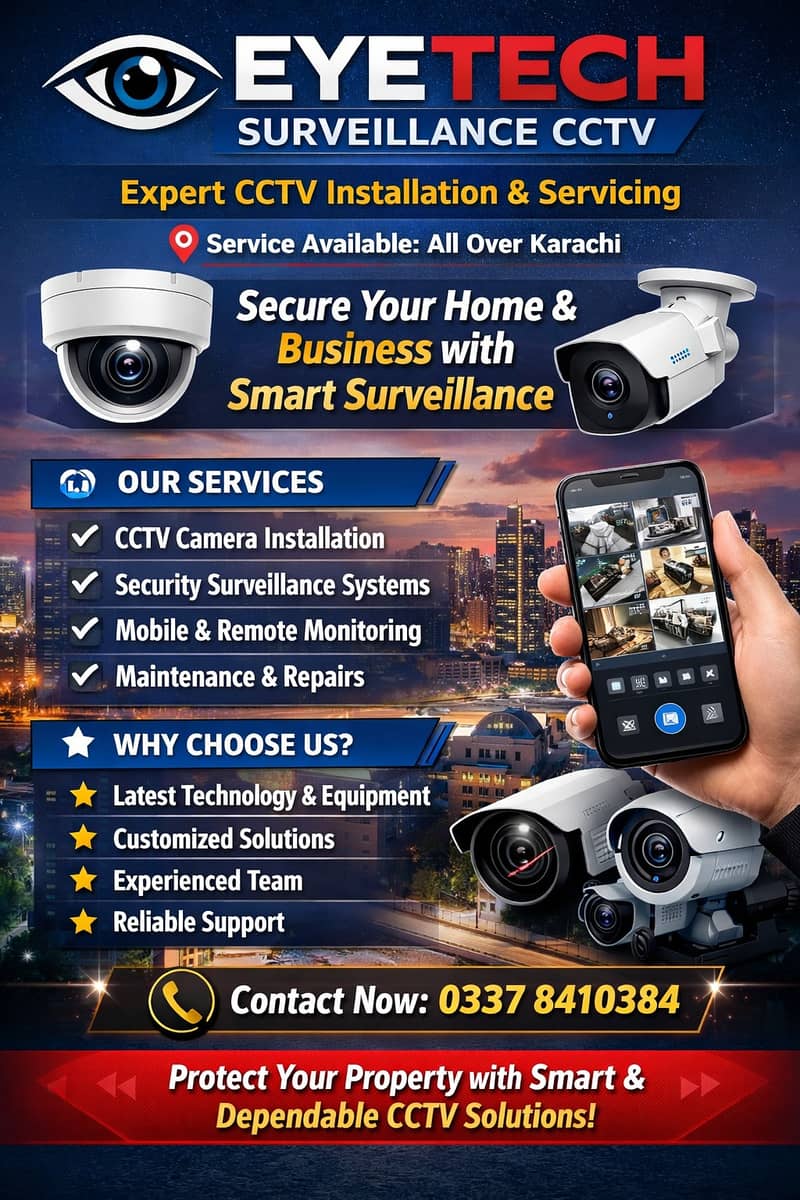 CCTV Camera Installation | CCTV Packages | CCTV Cameras | All Karachi 3