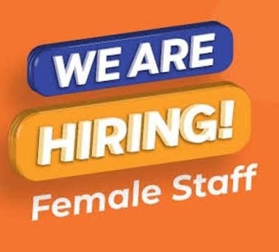 we are hiring female staff only