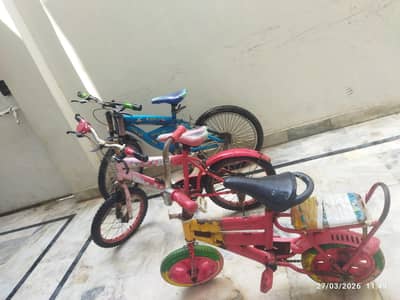3 Bicycles for sale
