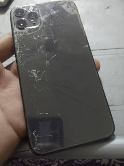 11 pro max jv 64gb back crack front 2 lines and dot