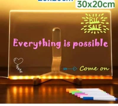 Acrylic lamp Drawing Board  best gift