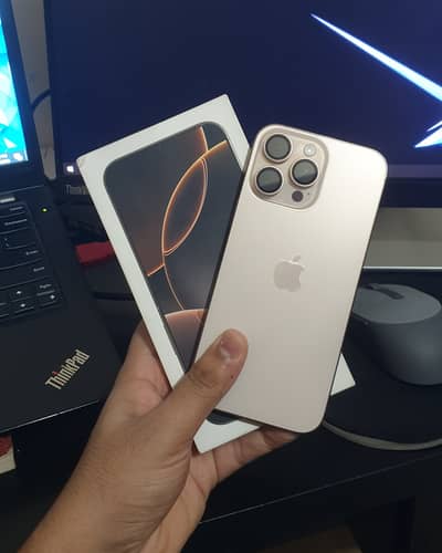 iPhone 16 Pro Max 256GB, Non-PTA, Physical Dual Sim, Factory Unlock