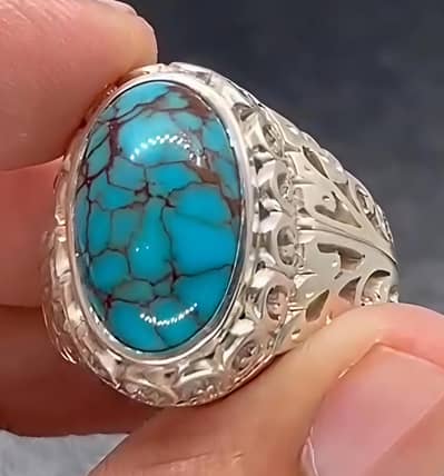 Very beautiful spider web feroza, un-heated and un-treated