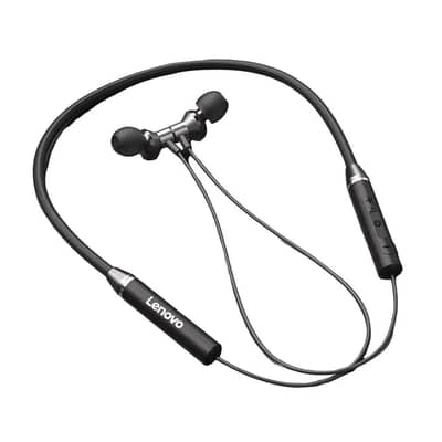 Lenovo Bluetooth Neckband Black Noise Cancelling Wireless