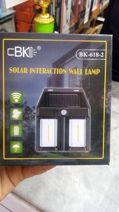 Solar wall lights dual bulb