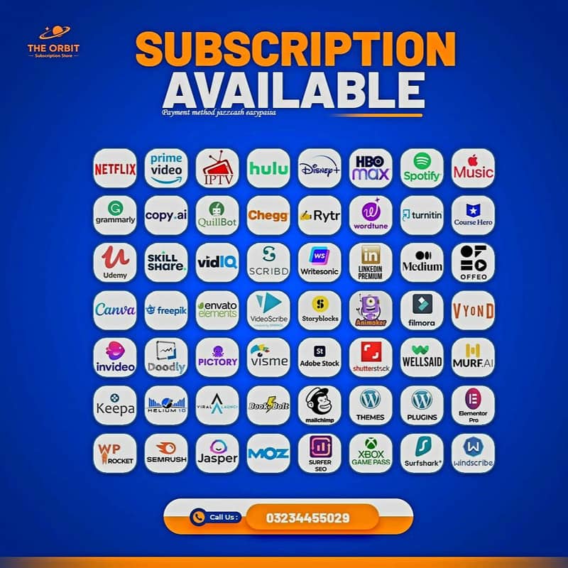 all subscription available 0
