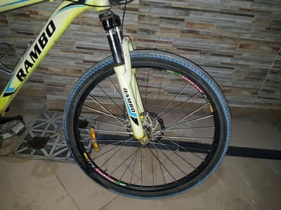 Yellow 27 inches Mountain Bike for Sale,Rambo. Whatsapp+92 339 0004627