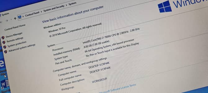 DELL i7 7th generation Laptop