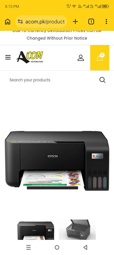 epsone L3250 new box pek all in one