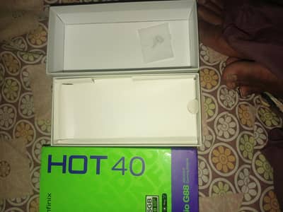 Infinix hot 40 pro || 8+256 GB With box charger