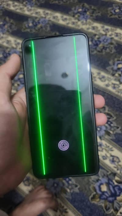 one plus 9r  green line in display 256 gb, approved
