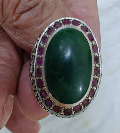 Dark green non-stabilized feroza from old mines of Neyshapur