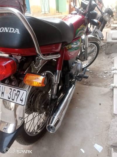 Honda cd 70cc for excellent model 23 frst owner baik Karachi no