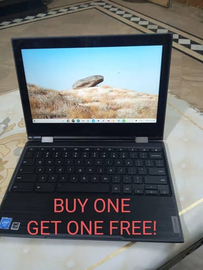 BUY ONE GET ONE FREE! Chrome Book 500e  With 360 rotation touch screen