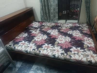 Double Bed + Mattress For Sale